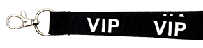 Piatto 20 mm nero con stampa VIP