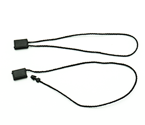 Cordini per etichette in nylon nero