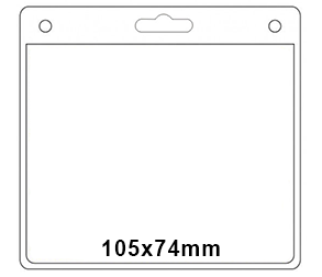 Custodia in plastica 105mm x 74mm