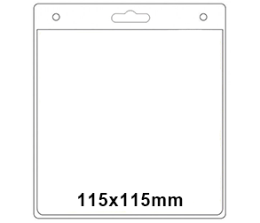 Custodia in plastica 115mm x 115mm