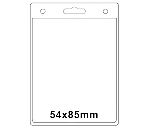 Custodia in plastica 54mm x 85mm