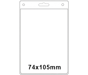 Custodia in plastica 74mm x 105mm