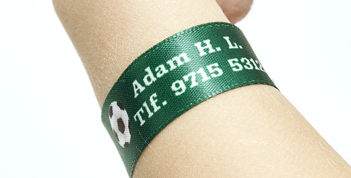 Braccialetti identificativi per bambini con stampa