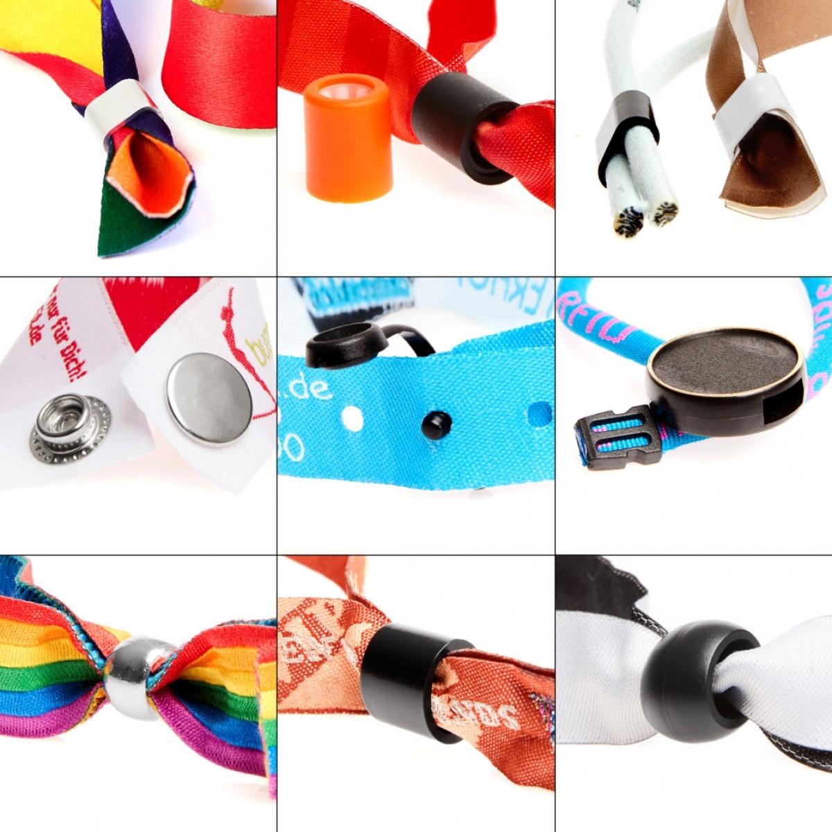 Braccialetti sottili in tessuto