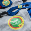 Etichette termoadesive con testo personalizzato