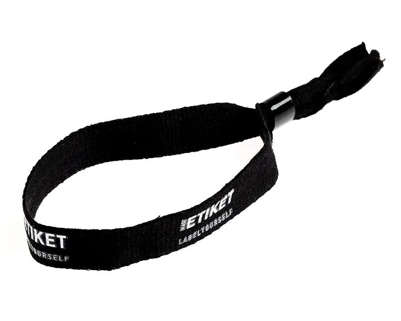 Braccialetti per eventi ecologici in cotone biologico