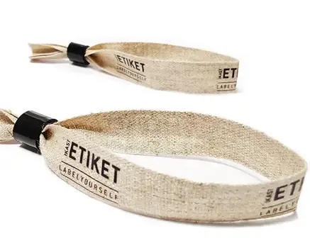 Braccialetti per festival in lino