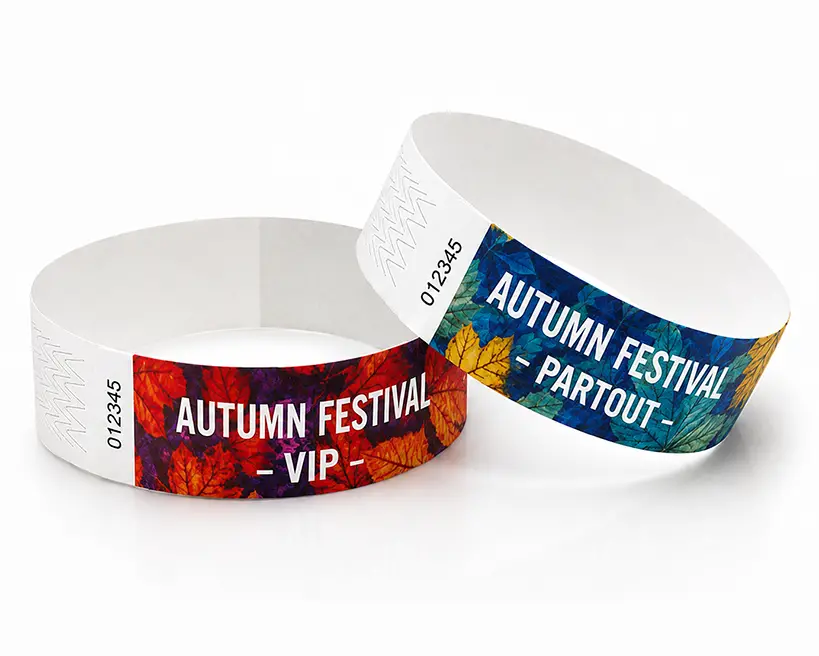 Braccialetti in Tyvek con motivo