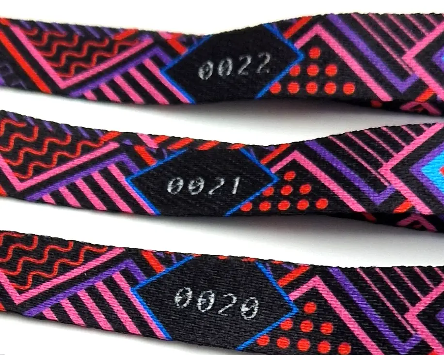 Braccialetti per eventi con numerazione