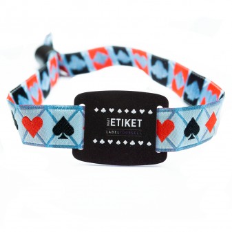 Braccialetti per festival con RFID e slider rigido in PVC.