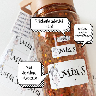 Pacchetto per bambini con 10 etichette adesive personalizzate