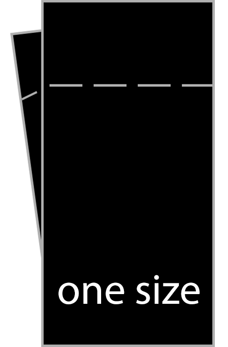 Set etichette taglia da cucire in poliammide S M L XL 