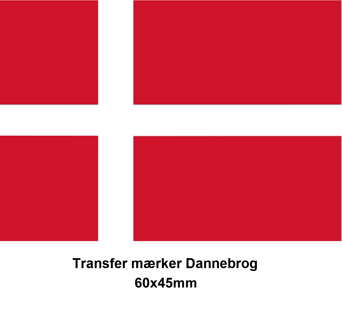 Transfer mærke - Dannebrog