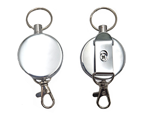 Yoyo metallico con portachiavi, clip per cintura e moschettone