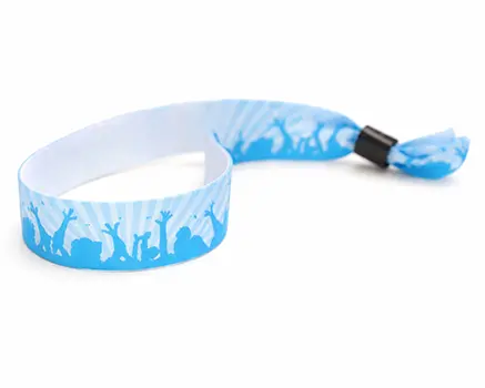 Braccialetti in tessuto per eventi party blu