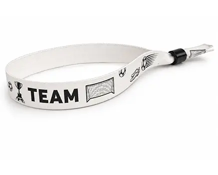 Braccialetti in tessuto per eventi per tornei di calcio