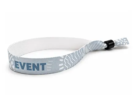 Braccialetti in tessuto per eventi grigi a fantasia