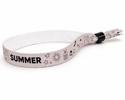 Braccialetti in tessuto per eventi per festival estivi rosa