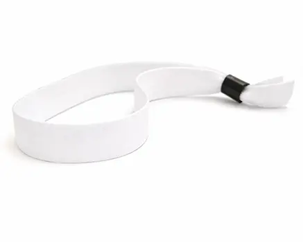 Braccialetti in tessuto per eventi bianchi