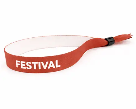 Braccialetti in tessuto per eventi rosa chiaro