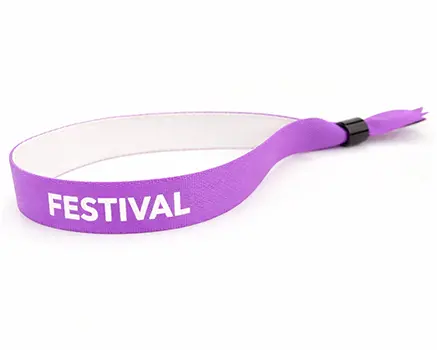 Braccialetti in tessuto per eventi lavanda