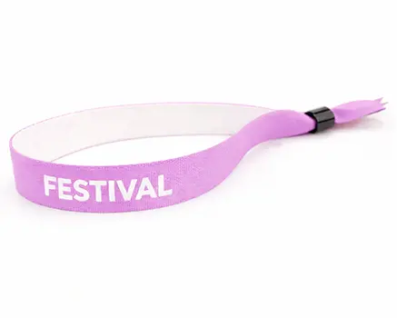Braccialetti in tessuto per eventi rosa