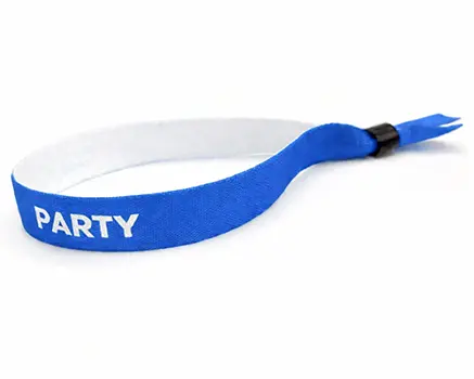 Braccialetti in tessuto per eventi blu navy