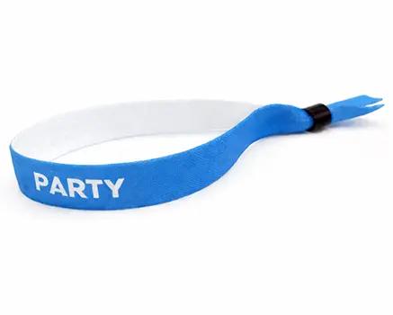 Braccialetti in tessuto per eventi blu scuro